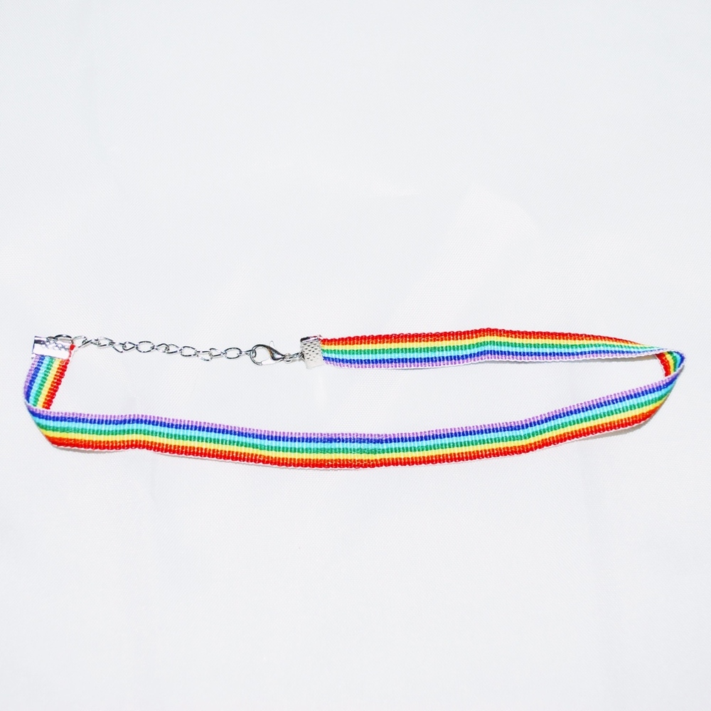 'Pride' Bundle (Bandana, Necklace, Choker) 💜❤️💛 - Picture 4 of 8